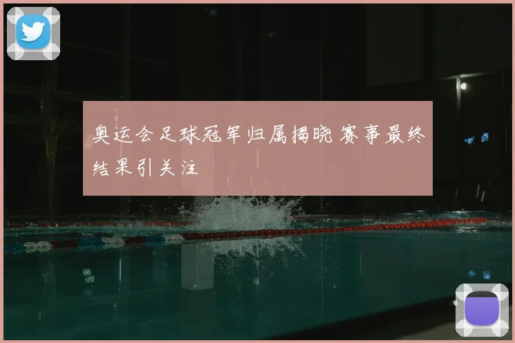 奥运会足球冠军归属揭晓 赛事最终结果引关注